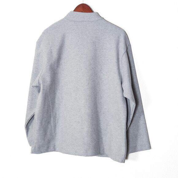 NEW Banana Republic Women’s Heather Grey Wool Jacket Minimalist Office Chic L - Picture 2 of 8